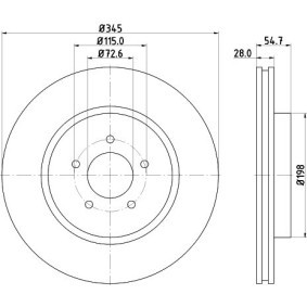 Bremsbeläge 8DB 355 015-051 von HELLA günstig für 90,87 € online kaufen
