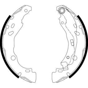 Bremsbackensatz von HELLA