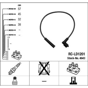 Comprar Juego de cables de encendido de NGK 4943 a bajo precio de 45,61 €