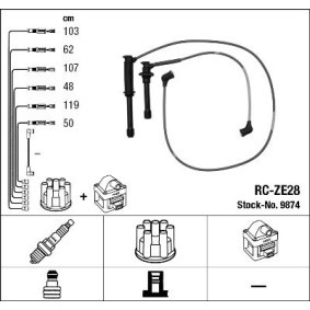 Zündleitungssatz 9874 FORD USA von NGK