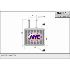Comprar Radiador de calefacción de AHE 93087 a bajo precio de 63,28 €