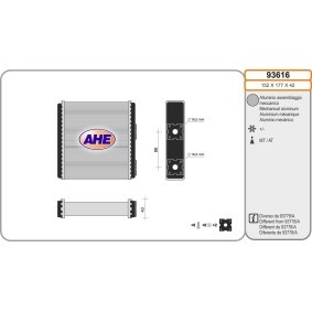 Acquista Scambiatore calore per riscaldamento abitacolo da AHE 93616 a buon mercato per soli 80,48 €