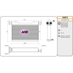 Wärmetauscher, Innenraumheizung 93972 von AHE günstig für 81,08 € online kaufen