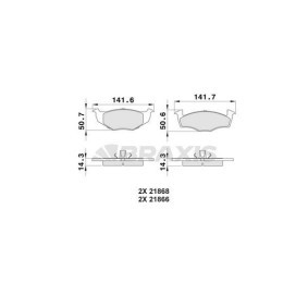 Acquista Kit pastiglie freni da BRAXIS AA0018 a buon mercato per soli 17,87 €