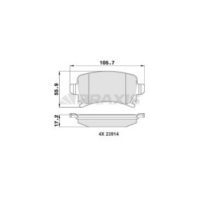 Acquista Kit pastiglie freni da BRAXIS AA0021 a buon mercato per soli 16,82 €