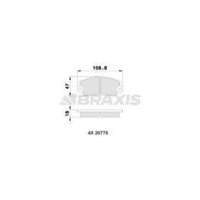 Bremsbeläge AA0030 von BRAXIS günstig für 12,00 € online kaufen