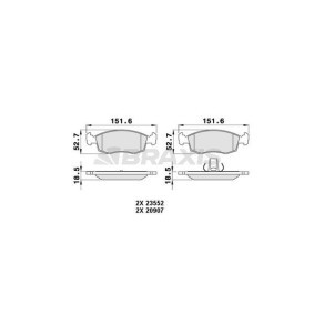 Bremsbeläge AA0061 von BRAXIS günstig für 19,44 € online kaufen