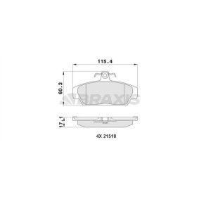 Bremsbeläge für ROVER von BRAXIS