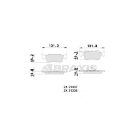 Bremsbeläge für SUZUKI von BRAXIS