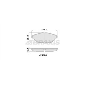 Acquista Kit pastiglie freni da BRAXIS AA0457 a buon mercato per soli 15,77 €