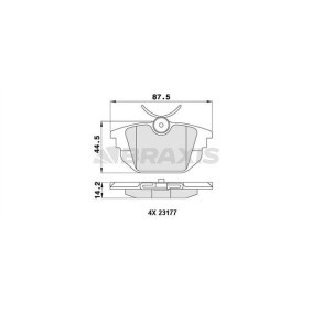 Bremsbeläge AA0478 von BRAXIS günstig für 16,67 € online kaufen