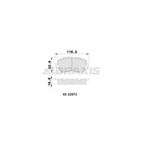 Bremsbeläge AB0006 von BRAXIS günstig für 15,18 € online kaufen