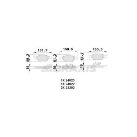 Acquista Kit pastiglie freni da BRAXIS AB0030 a buon mercato per soli 19,56 €