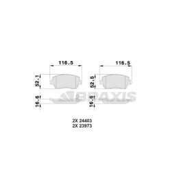 Bremsbeläge für SUZUKI von BRAXIS