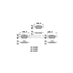 Bremsbeläge AB0041 von BRAXIS günstig für 15,89 € online kaufen