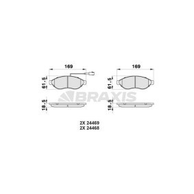 Bremsbeläge AB0042 von BRAXIS günstig für 25,92 € online kaufen