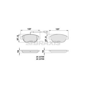 Bremsbeläge AB0045 von BRAXIS günstig für 22,20 € online kaufen