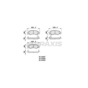 Bremsbeläge für SUZUKI von BRAXIS