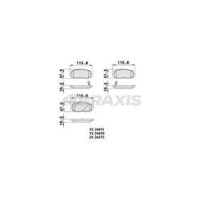 Bremsbeläge für HYUNDAI von BRAXIS