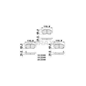 Acquista Kit pastiglie freni da BRAXIS AB0077 a buon mercato per soli 13,59 €
