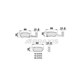 Bremsbeläge für ROVER von BRAXIS