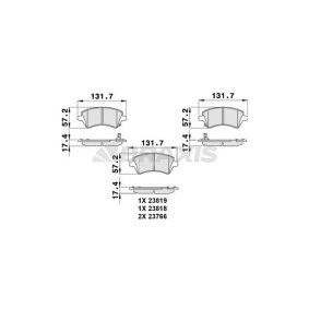 Acquista Kit pastiglie freni da BRAXIS AB0082 a buon mercato per soli 16,41 €