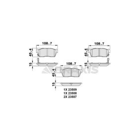 Bremsbeläge AB0095 von BRAXIS günstig für 22,49 € online kaufen