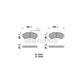 Bremsbeläge AB0111 von BRAXIS günstig für 18,82 € online kaufen