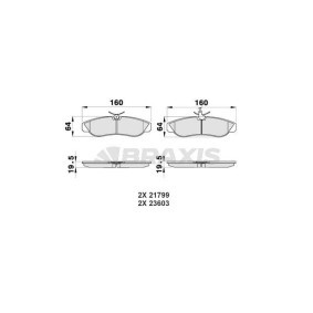 Bremsbeläge AB0181 von BRAXIS günstig für 25,29 € online kaufen