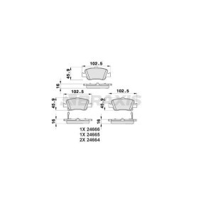 Acquista Kit pastiglie freni da BRAXIS AB0190 a buon mercato per soli 15,11 €