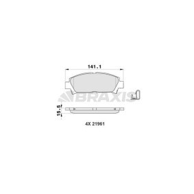 Acquista Kit pastiglie freni da BRAXIS AB0191 a buon mercato per soli 15,79 €