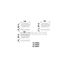 Bremsbeläge für HYUNDAI von BRAXIS