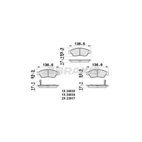 Bremsbeläge AB0298 von BRAXIS günstig für 22,77 € online kaufen
