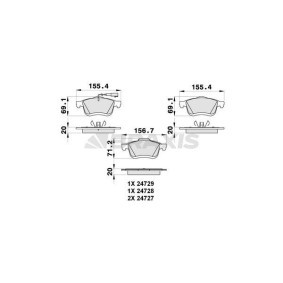 Bremsbeläge AB0299 von BRAXIS günstig für 20,72 € online kaufen