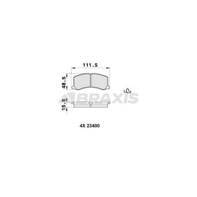 Bremsbeläge AB0317 von BRAXIS günstig für 16,10 € online kaufen
