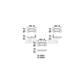 Acquista Kit pastiglie freni da BRAXIS AB0373 a buon mercato per soli 13,29 €