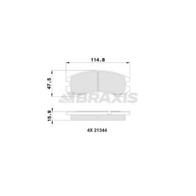 Bremsbeläge AB0508 von BRAXIS günstig für 16,60 € online kaufen