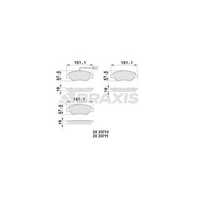 Bremsbeläge AB0529 von BRAXIS günstig für 25,11 € online kaufen