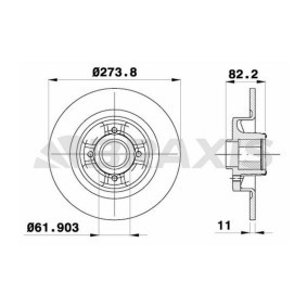 Bremsscheibe AD0003 von BRAXIS günstig für 126,49 € online kaufen