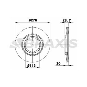 Bremsscheibe AD0007 von BRAXIS günstig für 58,30 € online kaufen