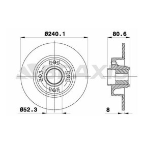 Bremsscheibe AD0032 von BRAXIS günstig für 94,47 € online kaufen