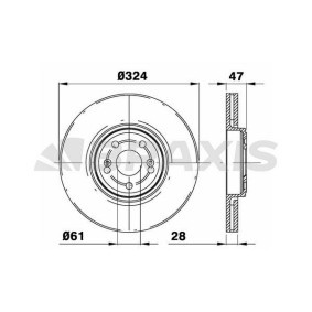 Bremsscheibe für RENAULT von BRAXIS