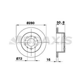 Bremsscheibe AD0267 von BRAXIS günstig für 76,55 € online kaufen