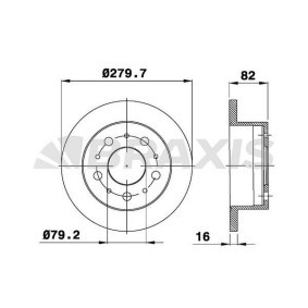 Bremsscheibe AD0348 von BRAXIS günstig für 66,93 € online kaufen