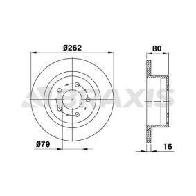 Bremsscheibe für FIAT von BRAXIS
