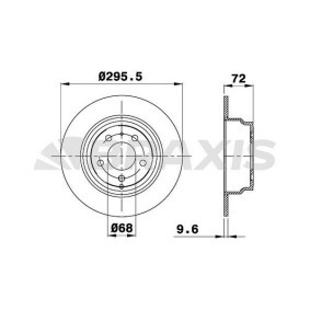 Bremsscheiben des Herstellers BRAXIS - Originalware Artikelnummer: AD0986
