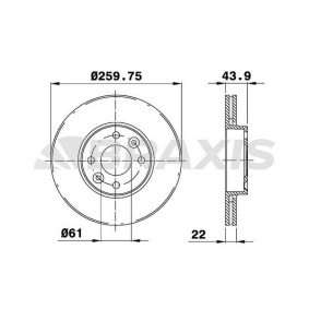 Bremsscheibe AE0010 von BRAXIS günstig für 41,06 € online kaufen