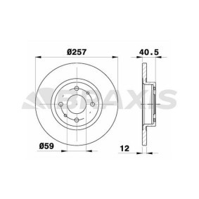 Bremsscheibe AE0012 von BRAXIS günstig für 44,53 € online kaufen