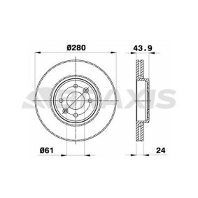 Bremsscheibe für RENAULT von BRAXIS