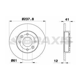 Bremsscheibe für RENAULT von BRAXIS